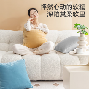 棉花糖抱枕 超柔棉棉绒沙发床头客厅办公室腰靠枕垫